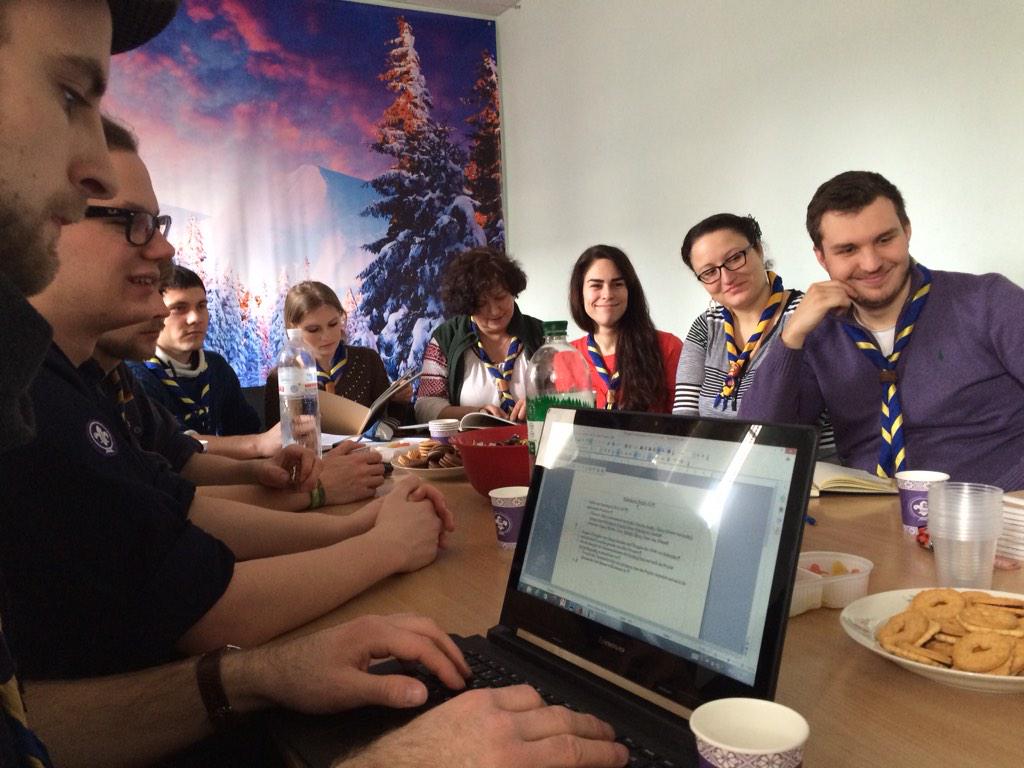 ScoutingTrain's tweet photo. Right now the executive board is in #Kiev to plan common projects with #NOSU! Stay tuned! #ScoutingTrain #scouts http://t.co/lclGCbRAUt