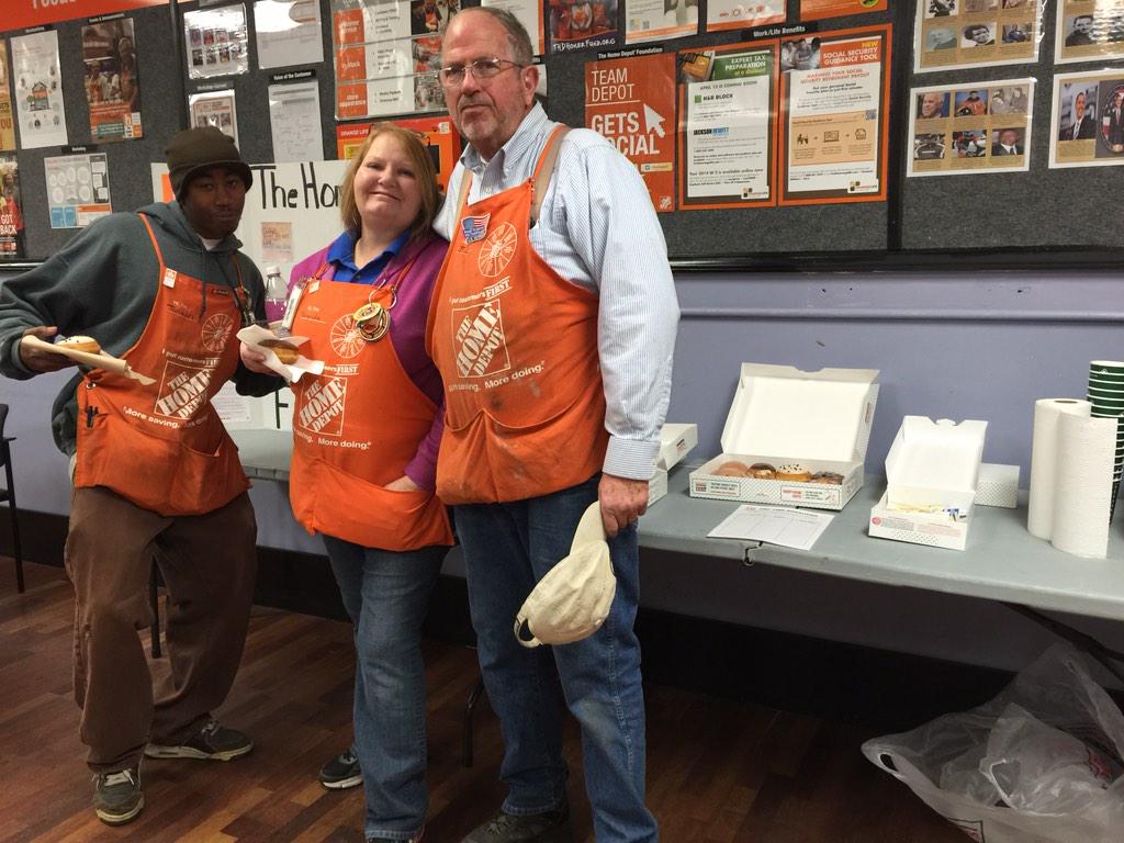 Coffee and donuts for the #homerfund! Associates helping associates <a href="/THDSpecialtyOps/">THD Specialty Selling</a> <a href="/johnson_sly/">Sylvester JohnsonTHD</a> <a href="/GabeCokerTHD/">Gabe Coker</a>