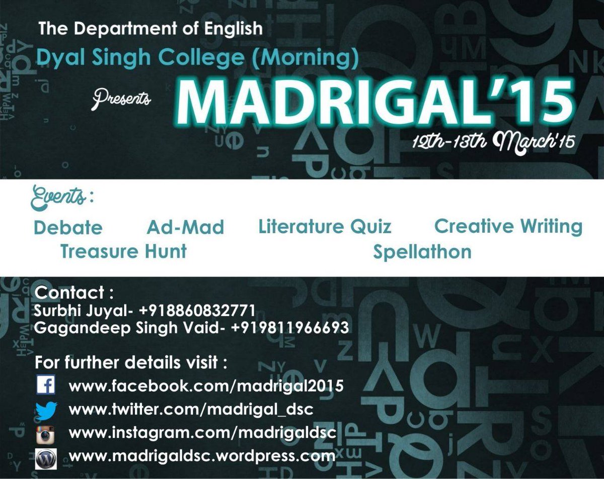 Madrigal_DSC's tweet photo. Here are the events!! :D Stay connected for more updates!!!! #madrigaldsc http://t.co/OrW4jbFLER