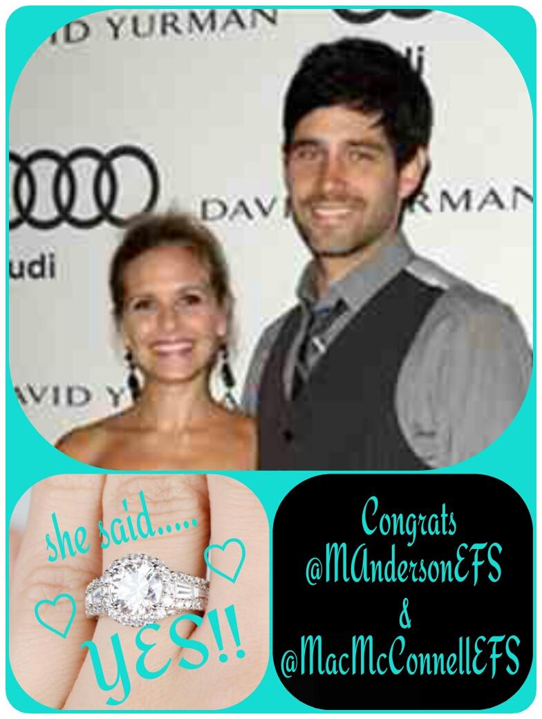 escapeto50shade's tweet image. ❤💍 Attention family and followers! Join us to congratulate @MAndersonEFS &amp;amp; @MacMcConnellEFS on their ENGAGEMENT! 💍❤