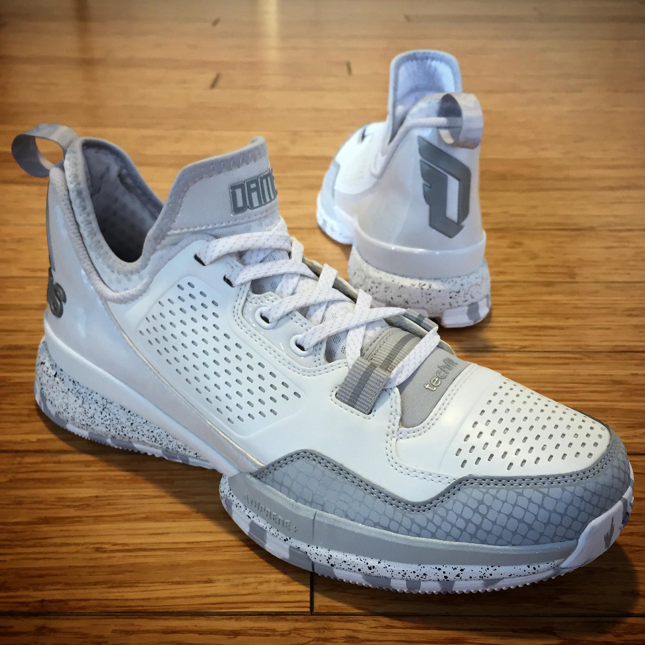 damian lillard wearing dame 5