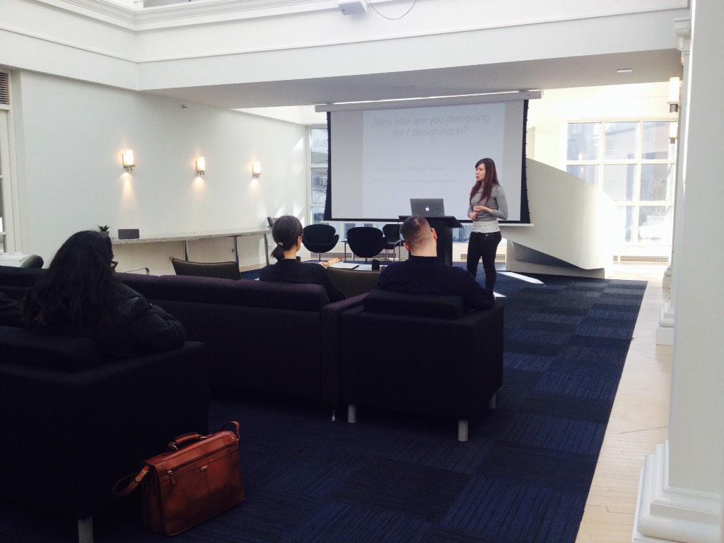 angebarber's tweet photo. @wrongposture giving us a brief 101 in qualitative research prepping us for #GSJam #servicejamTO http://t.co/lTgKNxYLfD