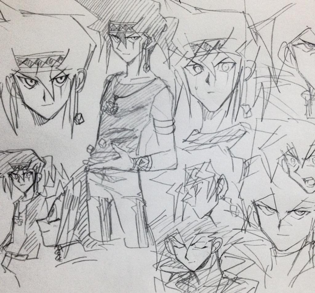 【2015/02/28】顔だけだしきちゃない〜 眠くて描く気になれなかったけど、やっぱり描いておきたかった御伽くん…!万丈目さん何でいるの 
