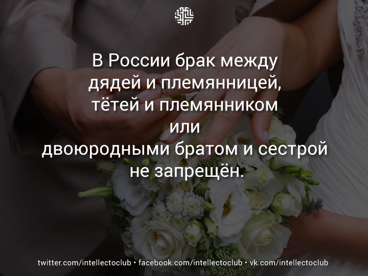 Есть браки между родственниками