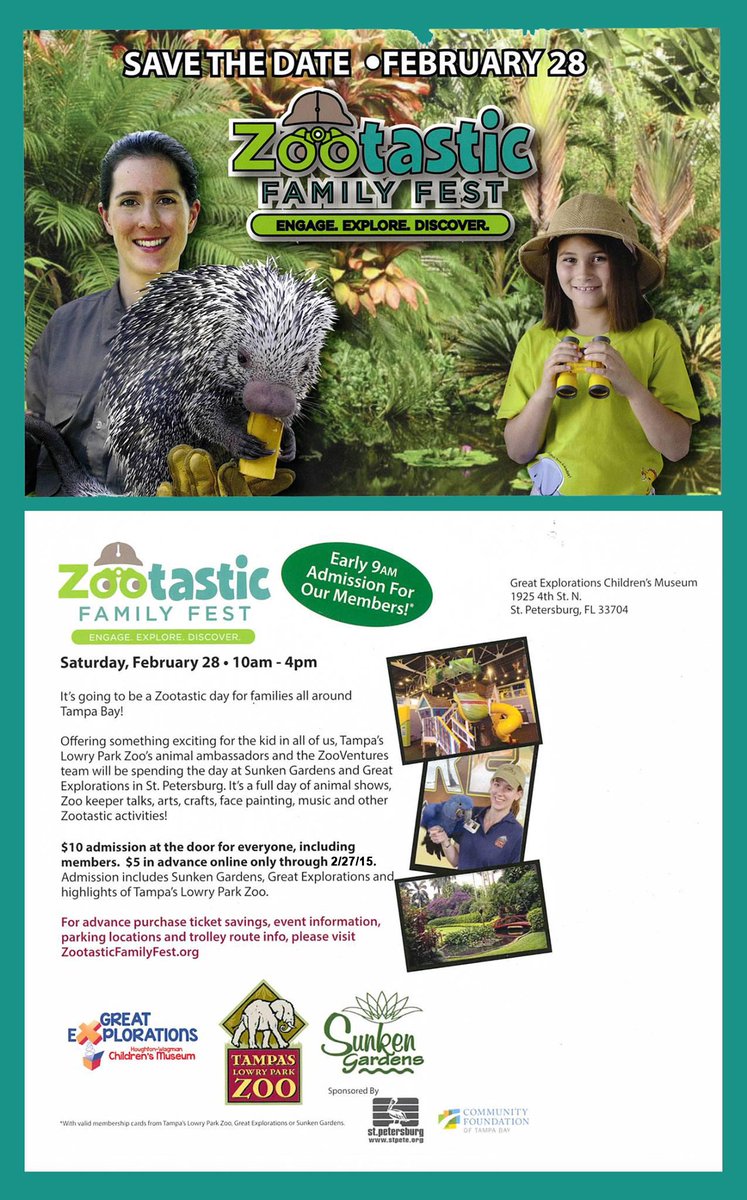 SunkenGardens's tweet image. #Zootastic Light misting, part of the event is inside. We're having a great time! @Gr8Explorers @LowryParkZoo