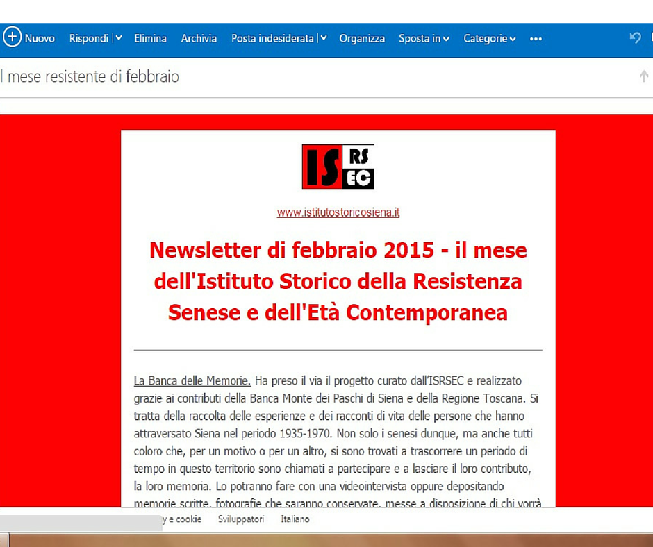 ISRSEC's tweet photo. Da oggi l'ISRSEC invierà a tutti gli interessati una newsletter. Per riceverla scrivi a istore.siena@gmail.com. http://t.co/QuUgANqVrL