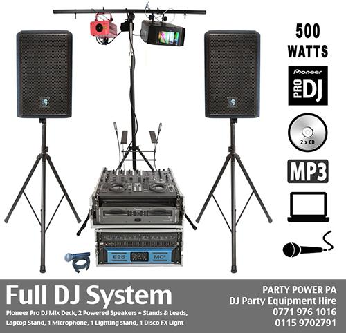 PartyPowerPA's tweet image. Full 500W #DJ system with @PioneerDJglobal #MixDeck, CD &amp;amp; MP3 USB Player +Mic+Lights. £99 Hire Per Night!