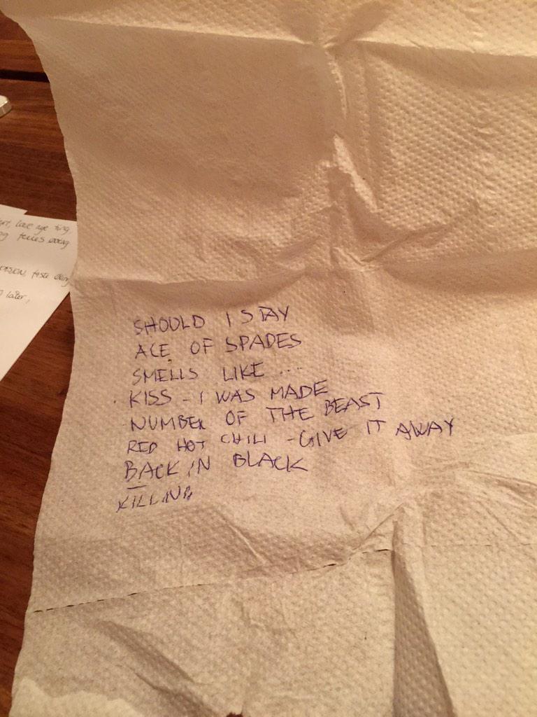 HellstringsN's tweet image. Show me your set list, and I'll tell you who you are. Or not! #ukulele