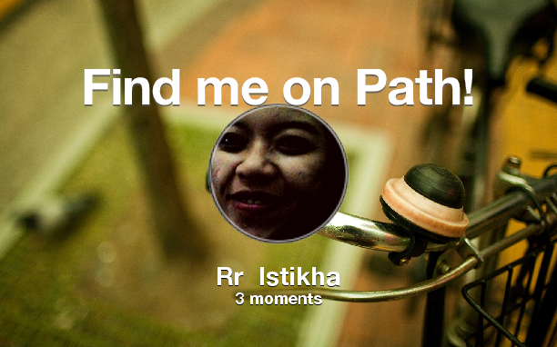 Find me on #Path now! Go to: path.com! #thepersonalnetwork
