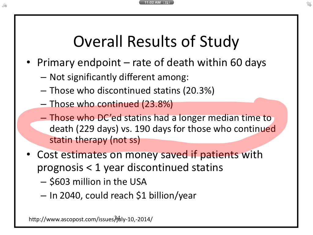 moyecome's tweet image. You actually live longer off Statins.... Who knew? #hpm15