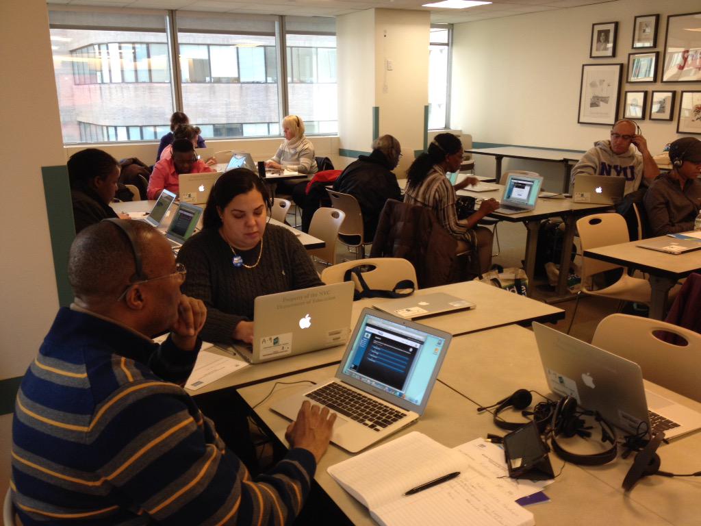 seanmtynan's tweet photo. Teachers from @NYCSchools take Radius- STEM Readiness for a test drive. @EverFi #uftmiddleschoolconference http://t.co/78NCtSt4Vb