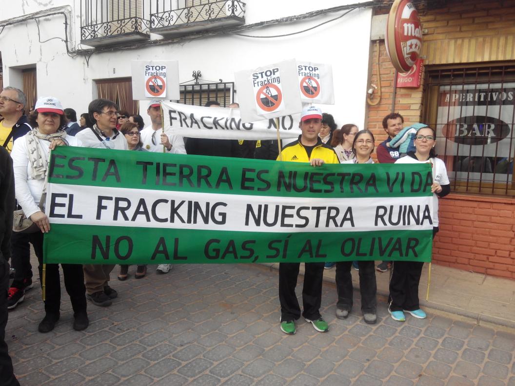 No solo la comarca se ha unido, también hemos tenido apoyo desde Jaén "plataforma Jaén libre de Fracking"