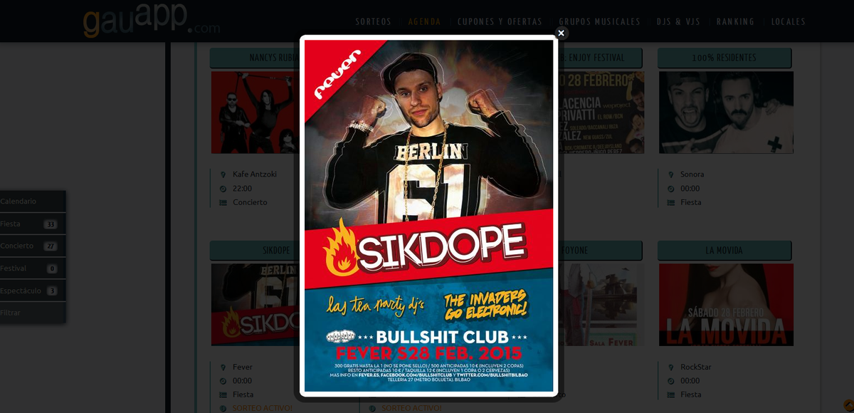 gauapp's tweet photo. @Sikdope no podrá estar hoy en @BullshitBilbao :-( , pero ...so fucking what? Que no decaiga que no os quedáis solos! http://t.co/LoFGlX6WzB