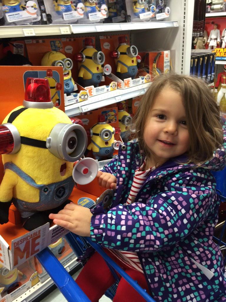 LindShepherd's tweet image. Of all the toys in the store Blake chooses this one @JocyDudok @Ouly #nowiknowwhataminionis