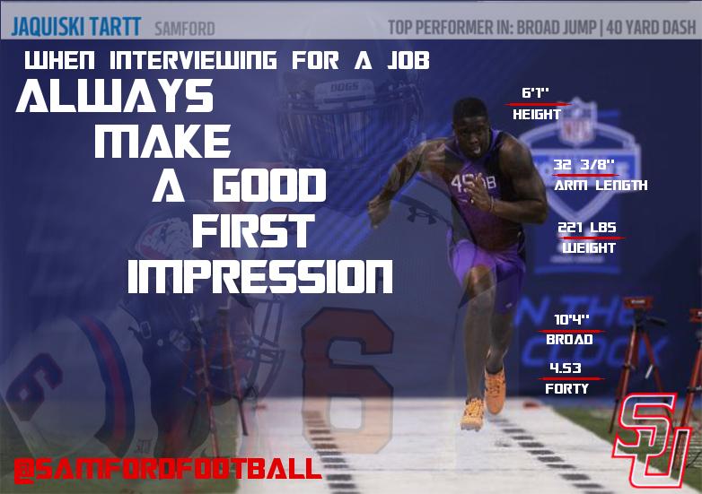 SamfordFootball's tweet photo. #PathToPrimetime Samford Football's @LookFo_Six a top performer at this year's #NFLCombine #SamfordStrong http://t.co/HRuXH4fdyg