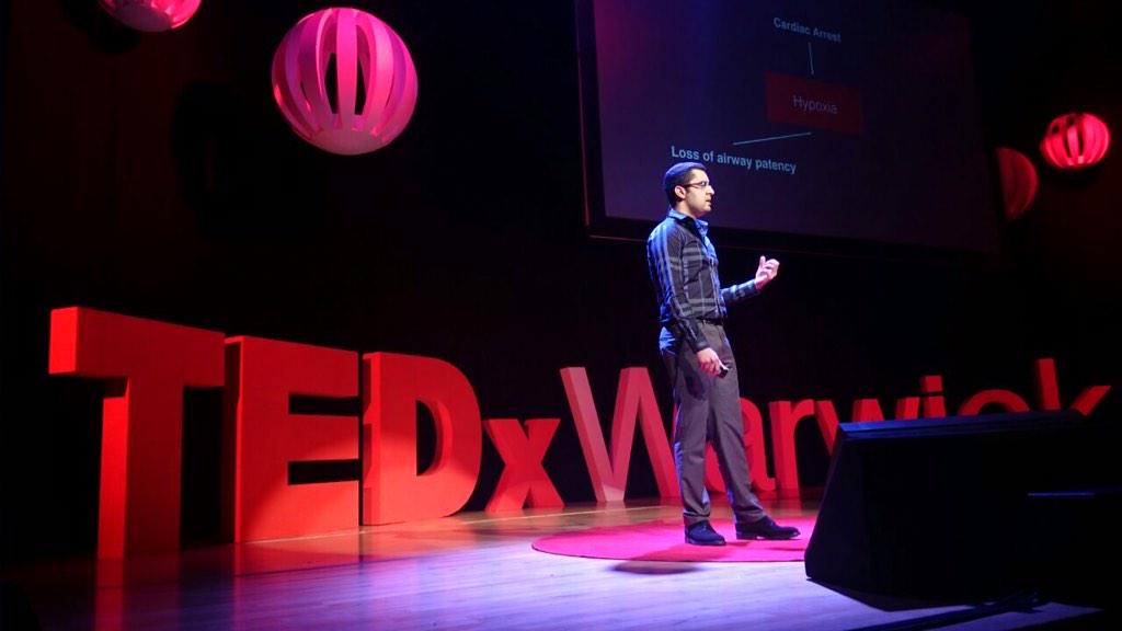 TEDxWarwick's tweet image. Now a talk from @alirhaddad on how a brand new app can be used to diagnose hypoxia #technology #TEDxWarwick