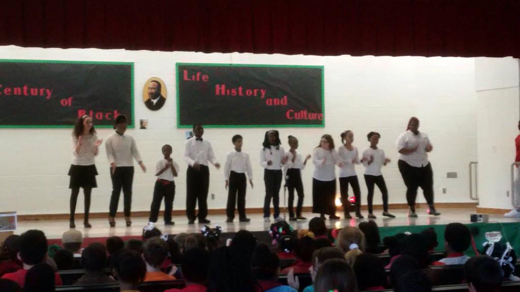 Davisstjohn's tweet image. GMMS Black History Program!!!! #reflectingonhistory