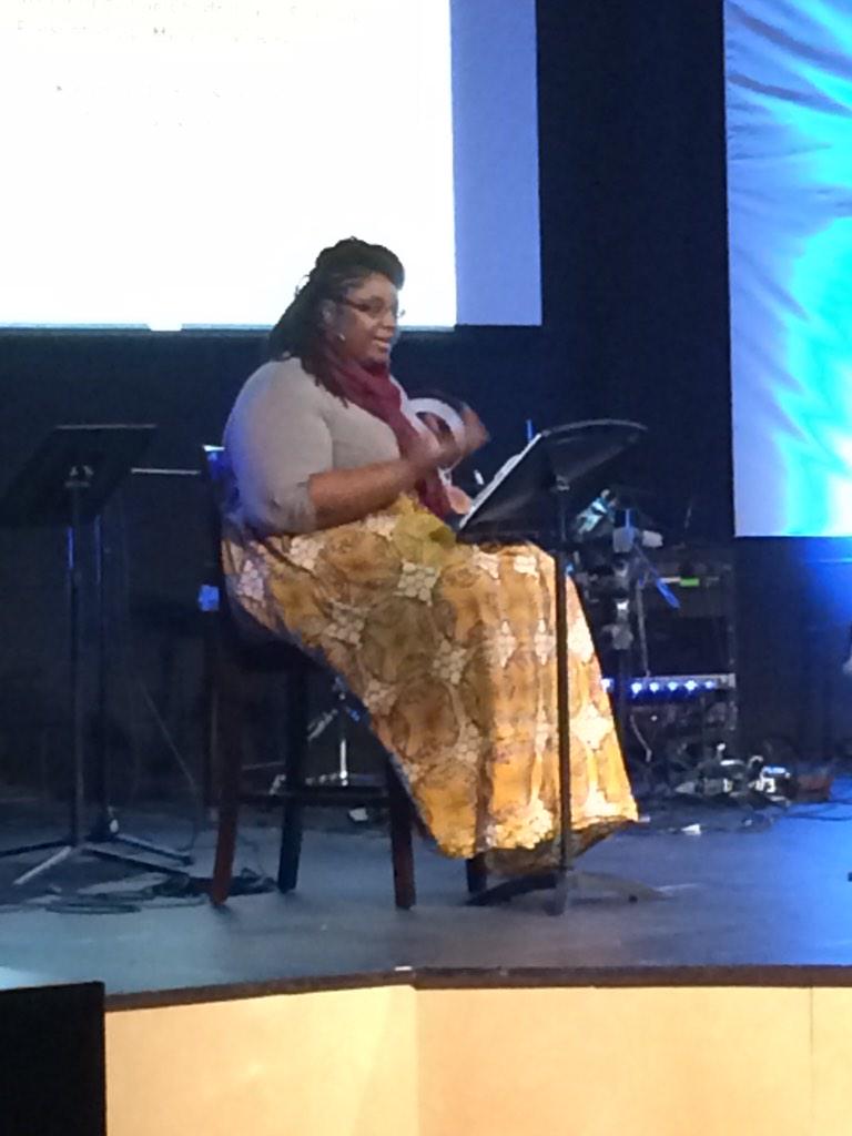 Myra_Renee_'s tweet photo. Michelle Robinson giving a presentation about the achievement gaps and race to equity. #kjs2015 http://t.co/qXPzVDj26E