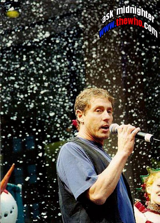 Roger Daltrey eyes your Whoville Mayor while wondering why the hell it never stops snowing in NYC*Happy birthday,Rog! 
