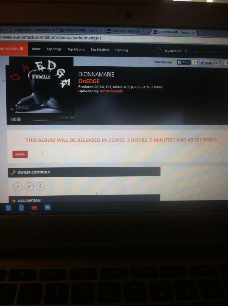 DMarie216__'s tweet image. COUNTDOWN BEGINS !!!! #OnEDGE #MARCH3rd #DMARIE #DIONNAMARIE #HGMG