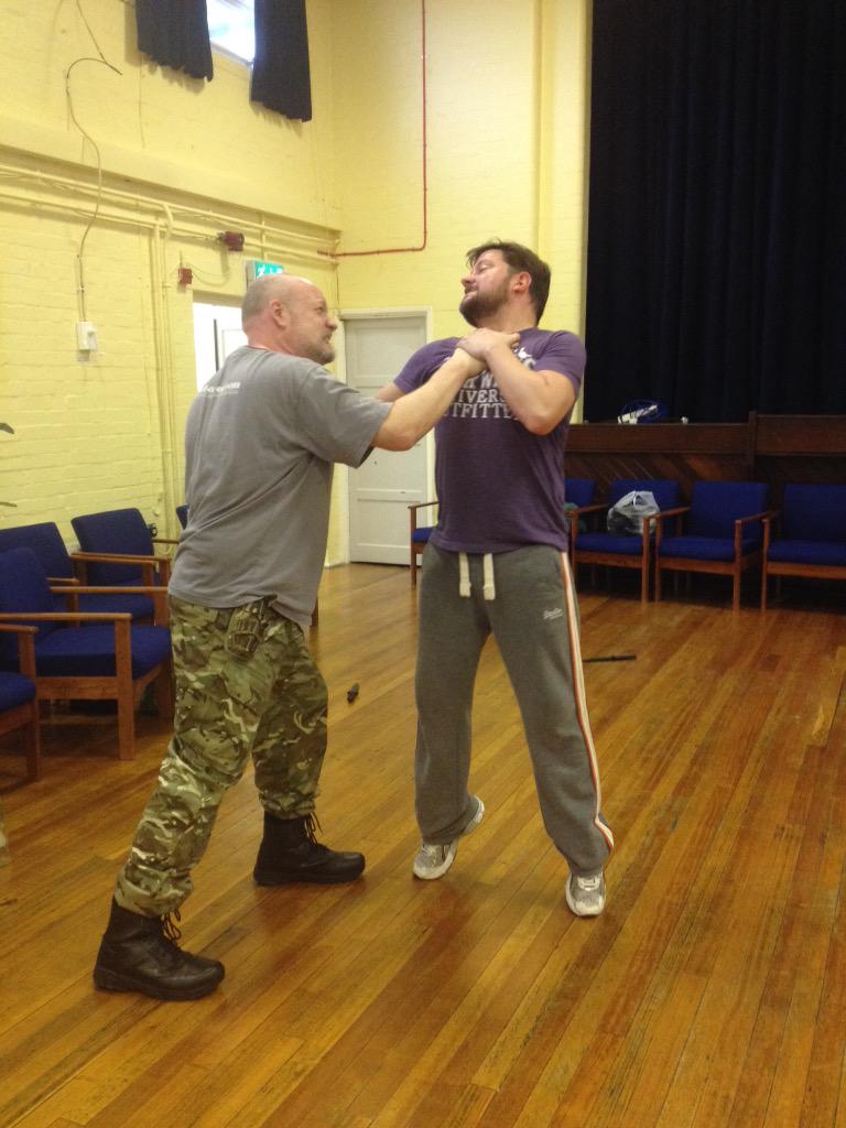 RAFTAMacbeth's tweet photo. Fantastic day of fighting.  Massive thanks to @ActionEmporium. There will be aching bodies in the morning. http://t.co/HMTQINzhic