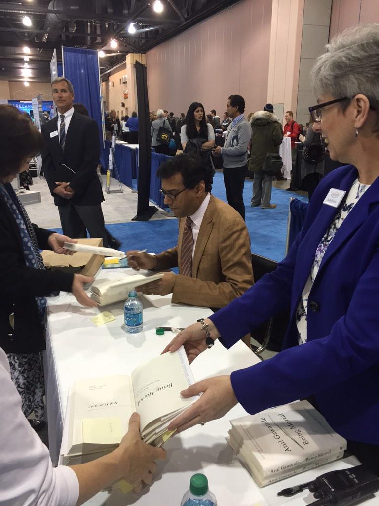 kilani19's tweet image. Didn&apos;t get to meet @Atul_Gawande at #hpm15 but enjoyed his talk immensely. Very inspiring!