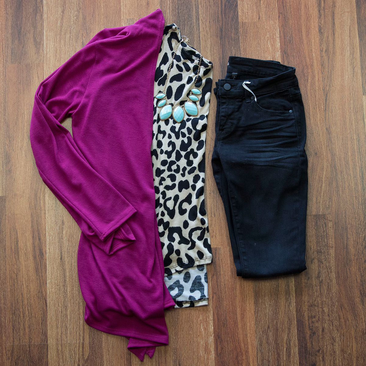 shopamaranth's tweet photo. Add some color with a necklace and cardigan to this adorable leopard top! #shopamaranth http://t.co/WBzOaYKLJw