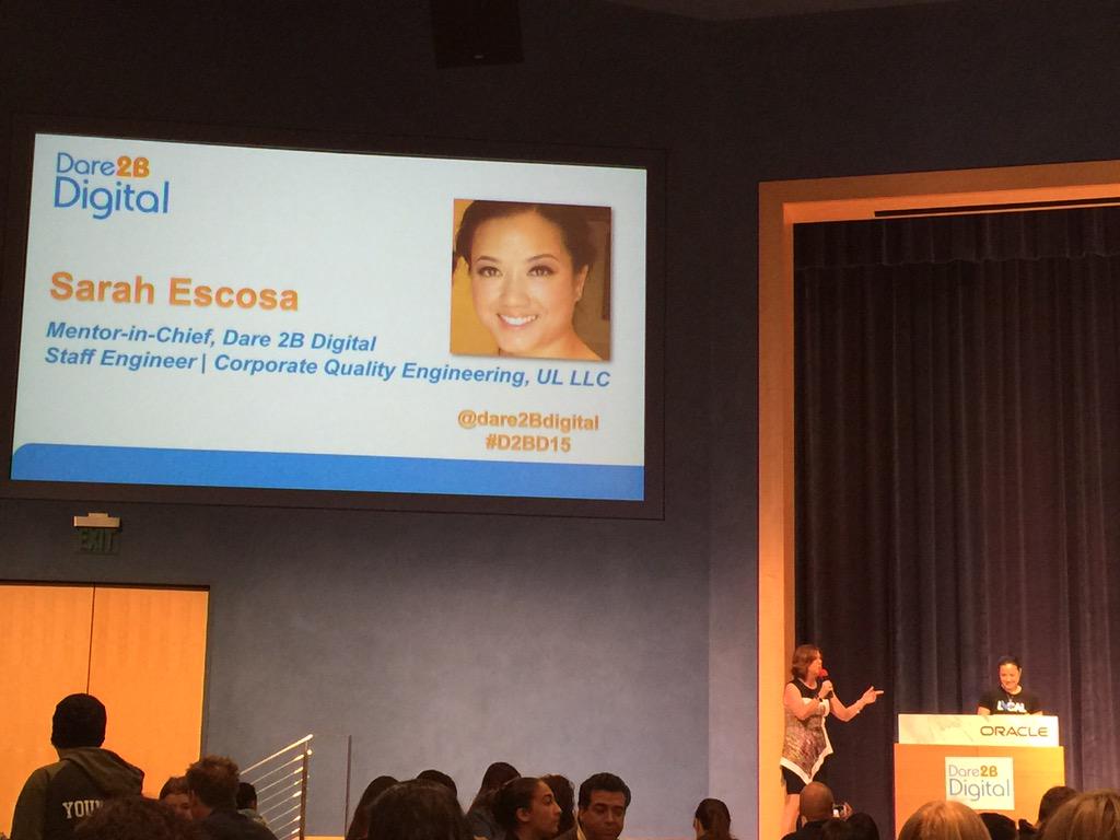 mbkumar's tweet photo. .@Dare2BDigital discussion on mentoring with Sarah Escosa; service to others and to self both are important. #D2BD15 http://t.co/QVMAChy7WL