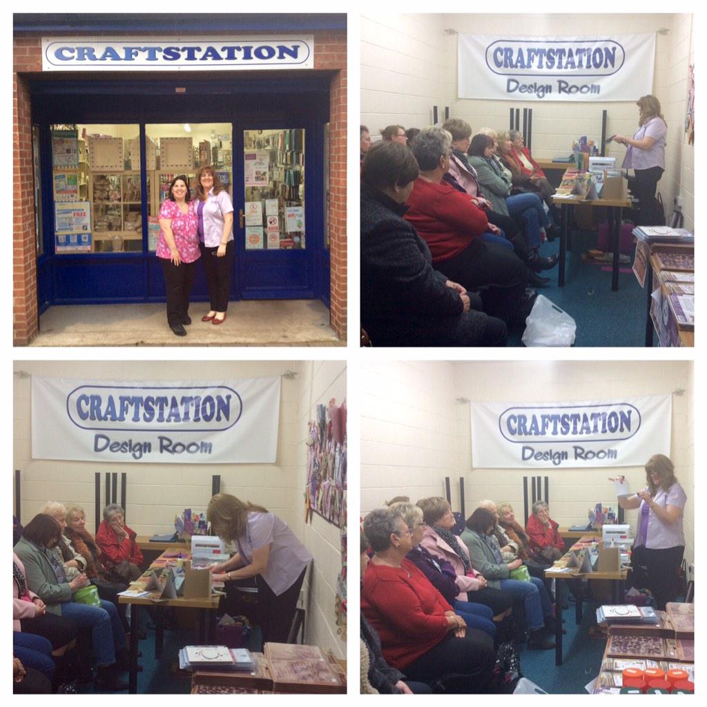 Craftstation1's tweet photo. @CraftersCompUK @ScrapbookDawn Thanks for the fantastic demo day today. Everyone had a fantastic time #crafting http://t.co/kCbmHptAl0