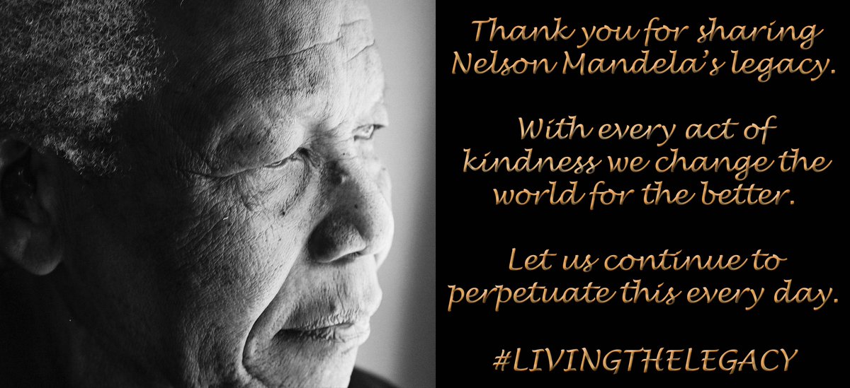 NelsonMandela's tweet photo. Thank you for sharing #NelsonMandela’s legacy. With every act of  kindness we change the world for the better. http://t.co/ja2egrTNIv