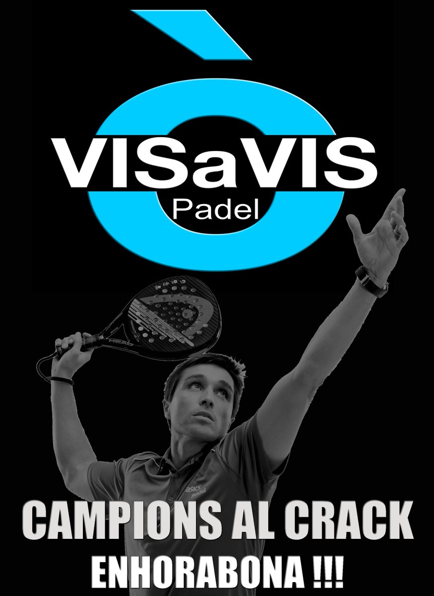 MOLTES FELICITATS ALS CAMPIONS/ES DE LA 1ª PROVA DE L'OPEN CIUTAT DE #GRANOLLERS #VISaVIS #PADEL AL <a href="/CrackSportsClub/">Crack Sports Club</a>