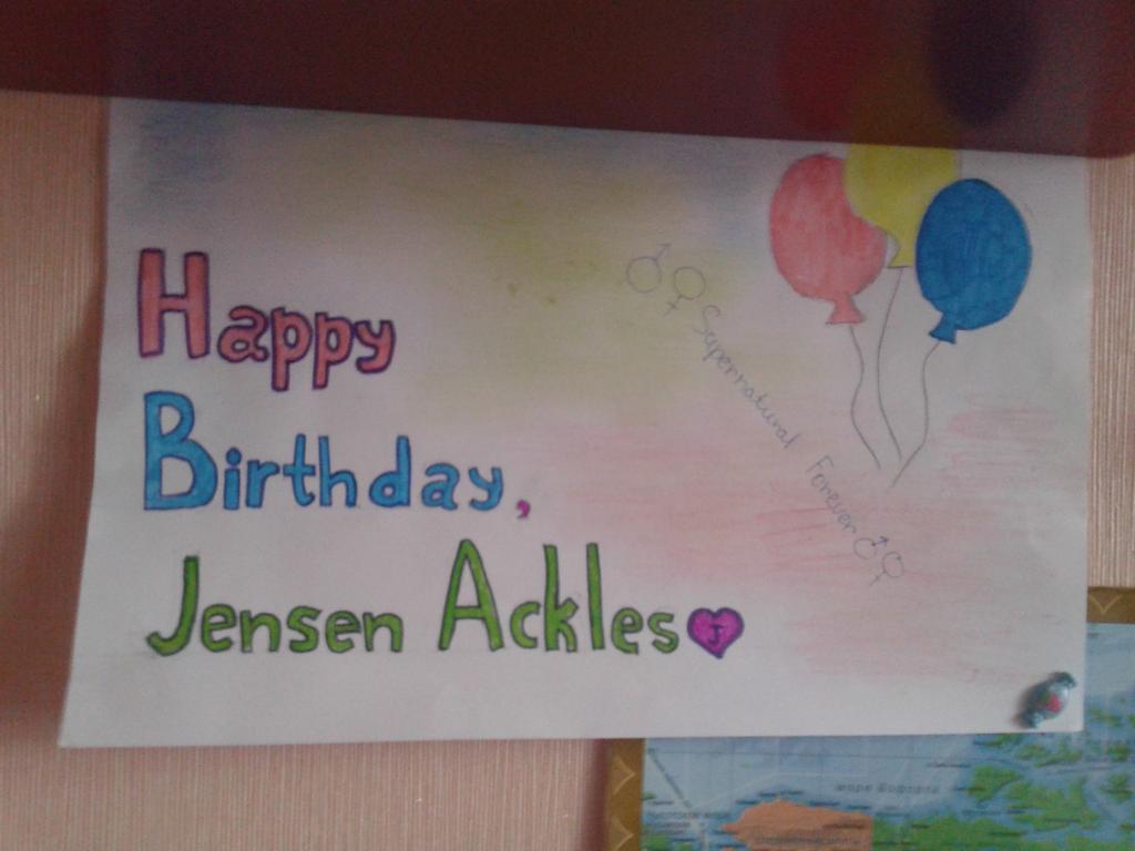 HAPPY BIRTHDAY, JENSEN ACKLES 