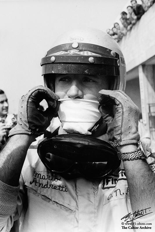 Happy Birthday to Mario Andretti! Monza 1968, Mario\s first F1 appearance. My dad\s portrait of the man, magnifique! 
