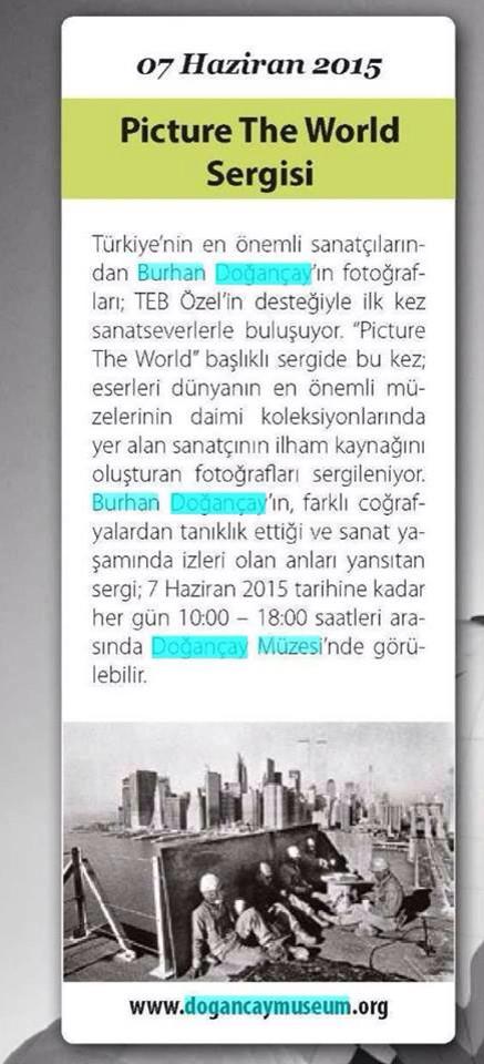 BurhanDogancay's tweet photo. Photo World, Şubat 2015 http://t.co/gsy18GOQ3Y