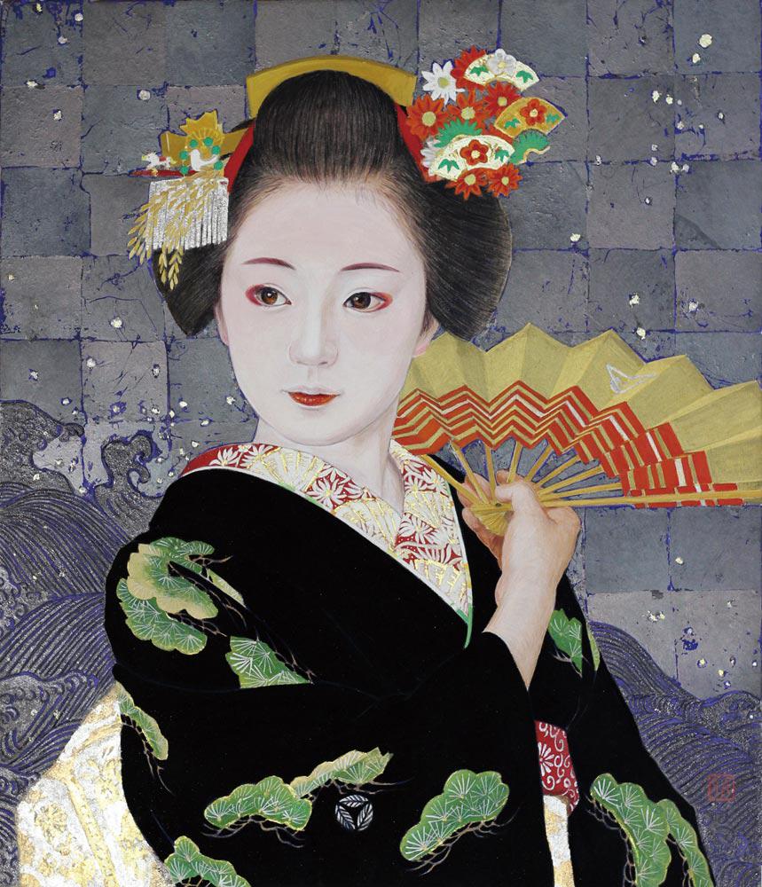 夕子 on Twitter "【日本画家 黒川雅子さん】 京都の芸舞妓や太夫を描く、黒川雅子さん。 どの作品も本当