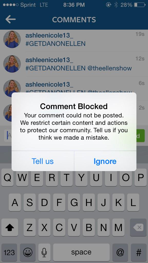 GetDanOnEllen's tweet photo. “@A_Hudd13: 😳 whoops. #GETDANONELLEN http://t.co/4U6fY4MjJT”