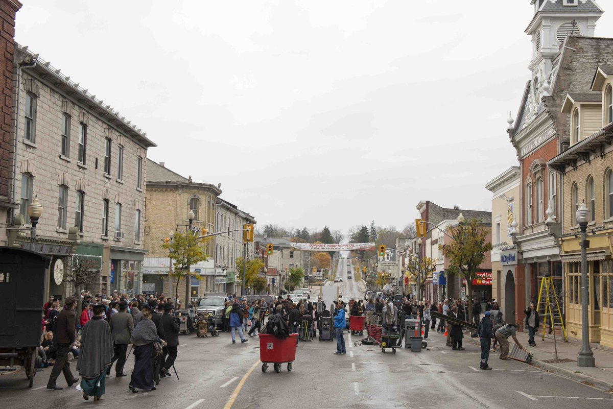 CBCMurdoch's tweet photo. On location last Oct in @townofstmarys @ILoveStMarys to film tonight's ep, thx for welcoming us! #MurdochMysteries http://t.co/LACsXLabyL