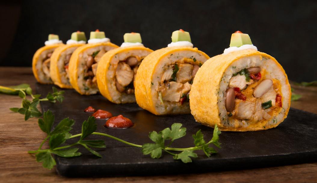 TopgolfAllen's tweet photo. MUSHI = Mexican style Sushi. Come on, where else could you order that at? AND play golf? #MenuFavorite #TGOriginal:) http://t.co/lrX4tWmK3Q