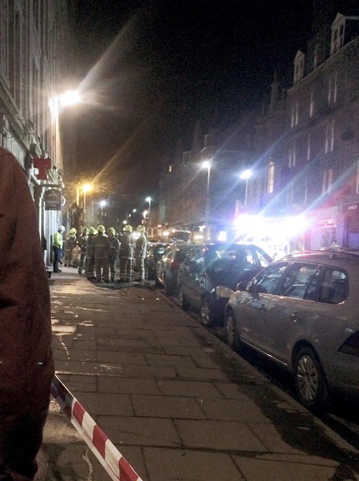 This evening fire crews tackled a blaze at the #Masada Bar.