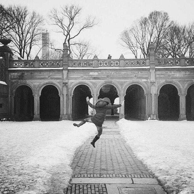 Snow dancing queen @LilasLALand #Central #Park