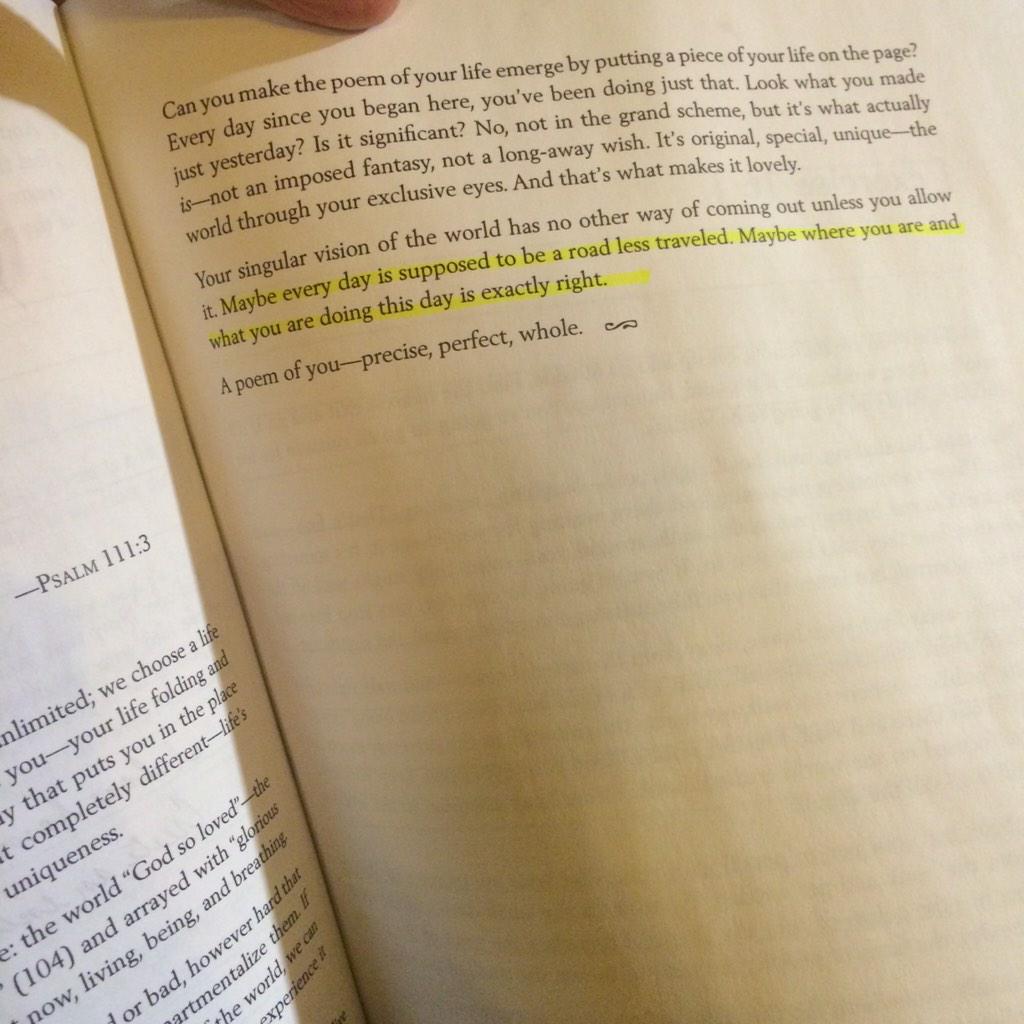 lindatoupin's tweet photo. Earlier I posted an Instagram using Road Less Traveled poem.Tonight I revisited a lesson @daveharrity #makingmanifest http://t.co/HWT13BMQJ1