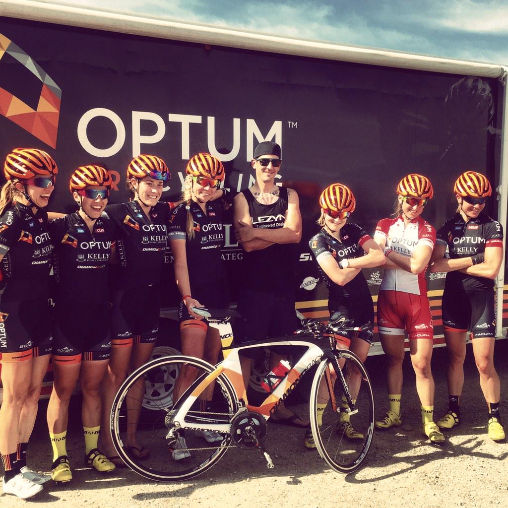 AMTetrick's tweet photo. Gonna be a good year working w @Lezyne! The @OPTUMpbKBS ladies &amp; @Lex_Albrecht teaching the #lexflex! Power &amp; speed! http://t.co/BCWknZlfDm