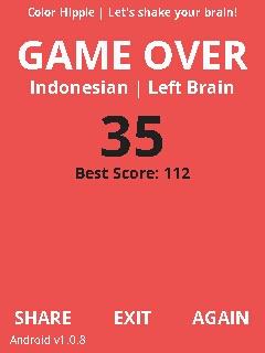 LuqmanAmrie's tweet photo. I got 500 points on Left Brain, Indonesian. Let's shake your brain in #ColorHippie - http://t.co/icLFCNBEbN http://t.co/2T1fmILH4g