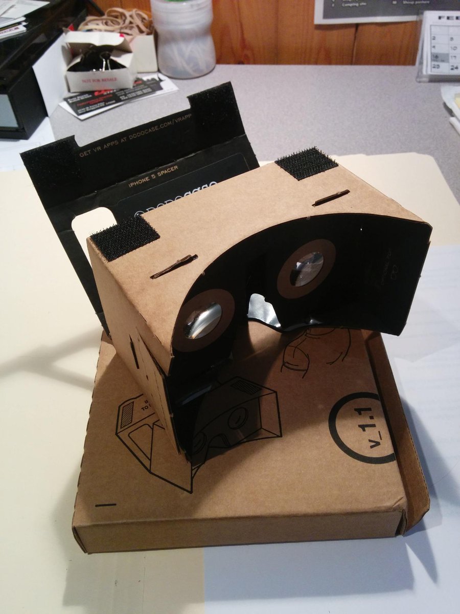 FourWideDesign's tweet image. New piece of technology arrived today. It might be made of cardboard but its a look into the future.