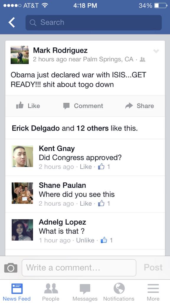 yukes2's tweet photo. What I see on my Facebook #whatisISIS http://t.co/4J0BaOkRIq