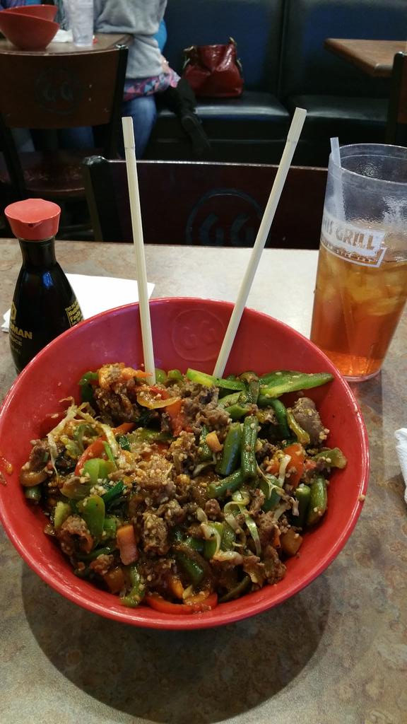 jmbzine's tweet photo. Day 8 of #healthkwest - My version of the chili garlic steak #hearthealthy recipe. #genghisgrillad http://t.co/00AmUdmXWR