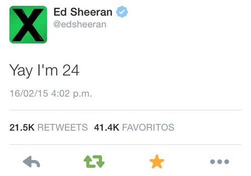 HAPPY BIRTHDAY TO THE RED GUY!! ED SHEERAN!!!       