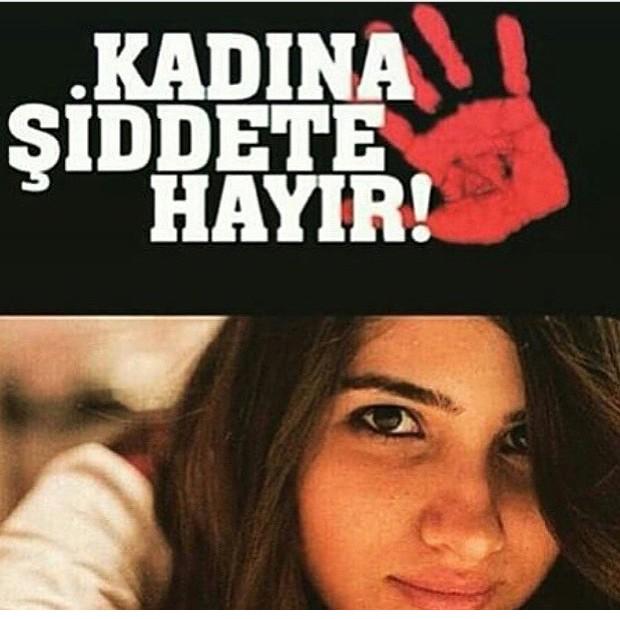 Turkakiz's tweet photo. Stand up against violence and sexual harrasment against women.  #OzgecanAslan 😔😢 RIP #yeter http://t.co/3yLfN3PKht