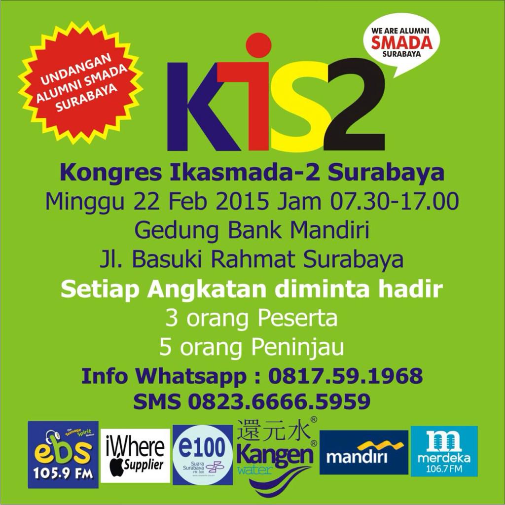 Woro woro untuk segenap alumni smada yuk sukseskan KONGRES 2 IKASMADA