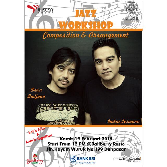 Kamis 19 Feb 12pm ILDB akan ngasih clinic tentang Komposisi dan Aransemen dgn <a href="/dewabudjana/">Dewa Budjana</a> @shadu_shah @rafithebeat